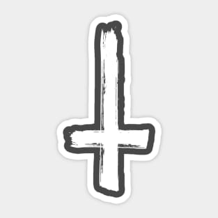 Inverted cross Sticker